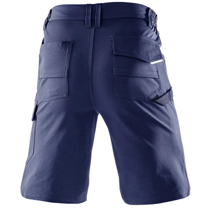 Navy - Back - Result Recycled Mens Dynamic Stretch Shorts
