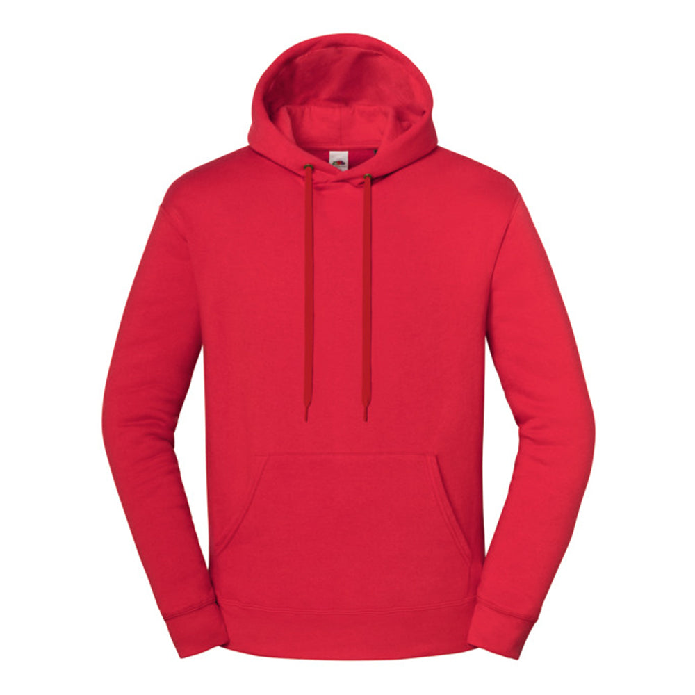 Red - Front - Fruit of the Loom Unisex Adult Iconic Premium Hoodie