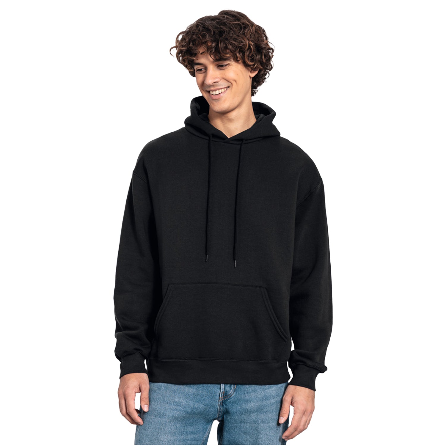 Black - Lifestyle - Fruit of the Loom Unisex Adult Iconic Premium Hoodie
