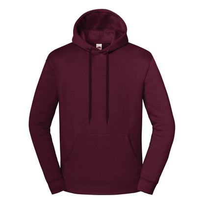 Burgundy - Front - Fruit of the Loom Unisex Adult Iconic Premium Hoodie