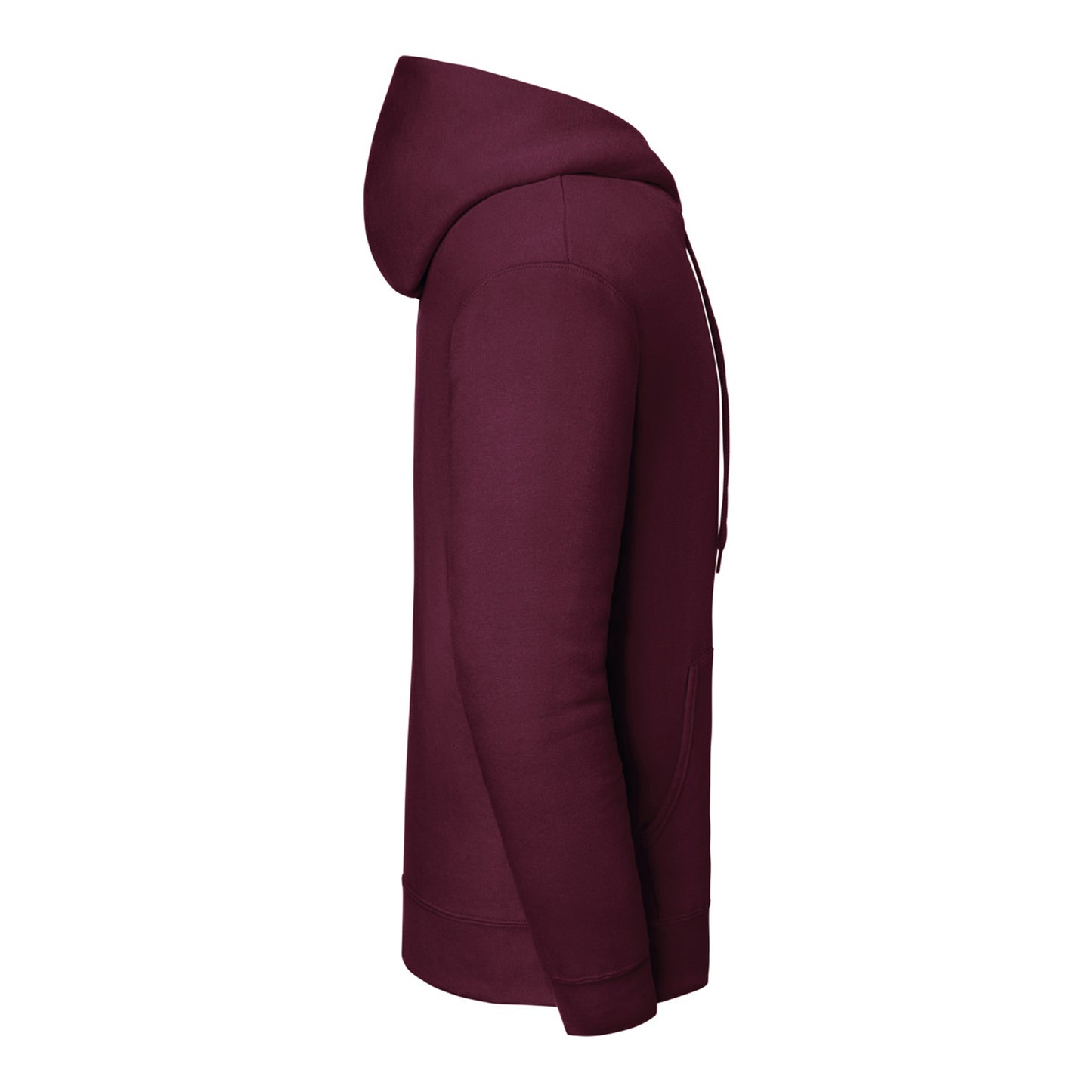 Burgundy - Side - Fruit of the Loom Unisex Adult Iconic Premium Hoodie