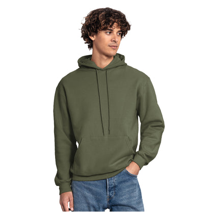 Classic Olive - Front - Fruit of the Loom Unisex Adult Iconic Premium Hoodie