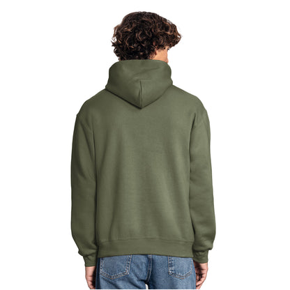 Classic Olive - Back - Fruit of the Loom Unisex Adult Iconic Premium Hoodie