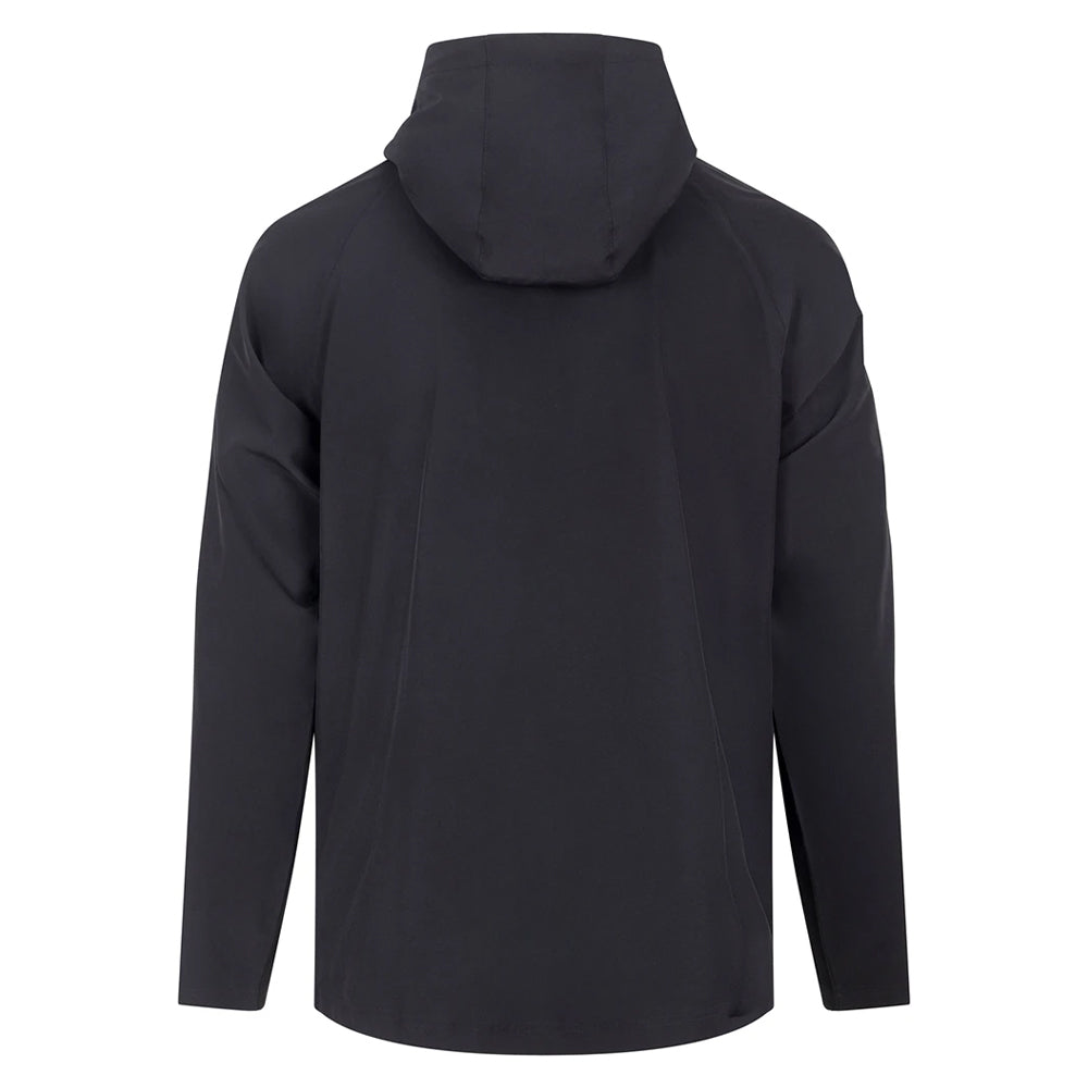 Black - Back - Tombo Unisex Adult Technical Full Zip Hoodie