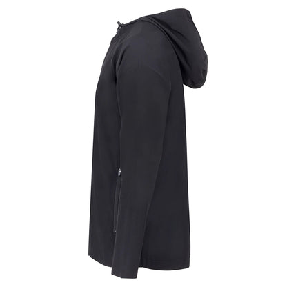 Black - Side - Tombo Unisex Adult Technical Full Zip Hoodie