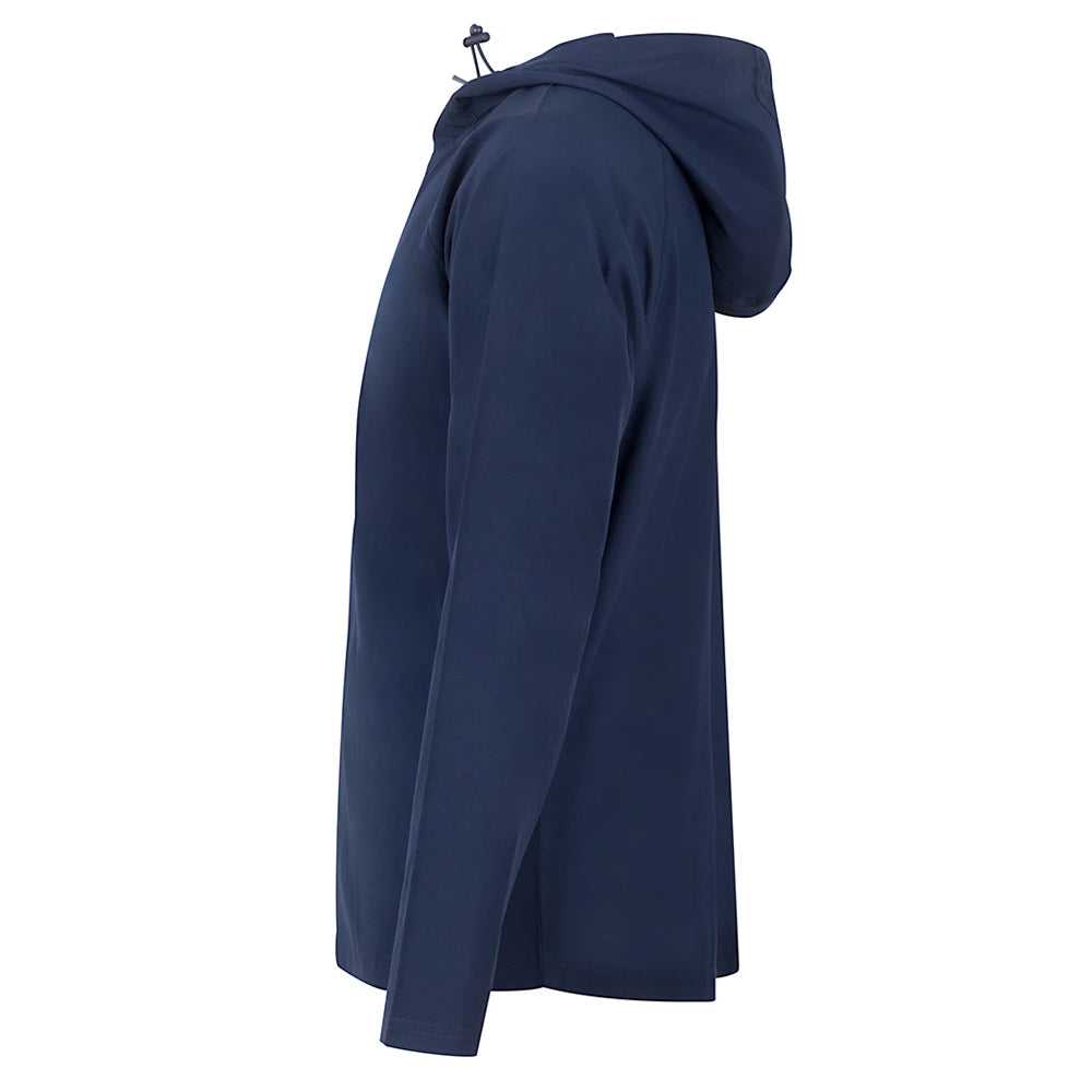 Navy - Side - Tombo Unisex Adult Technical Full Zip Hoodie