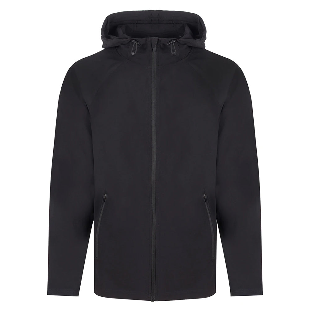 Black - Front - Tombo Unisex Adult Technical Full Zip Hoodie