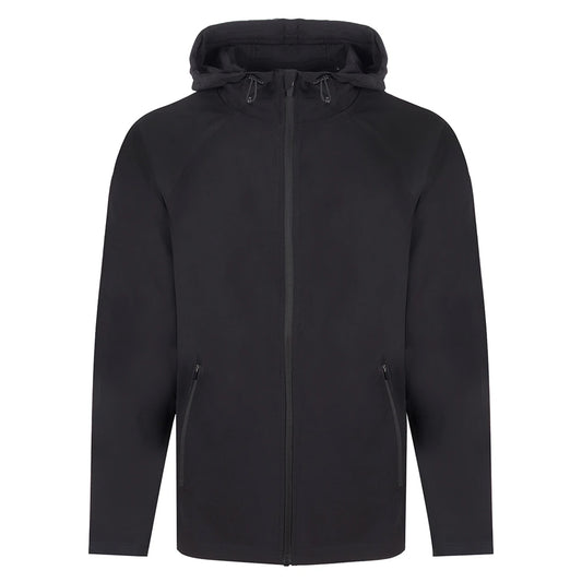 Black - Front - Tombo Unisex Adult Technical Full Zip Hoodie