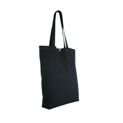 Black - Back - Kimood Cotton Washed 13L Tote Bag