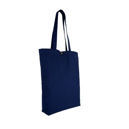 Navy - Back - Kimood Cotton Washed 13L Tote Bag