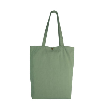 Green Clay - Front - Kimood Cotton Washed 13L Tote Bag