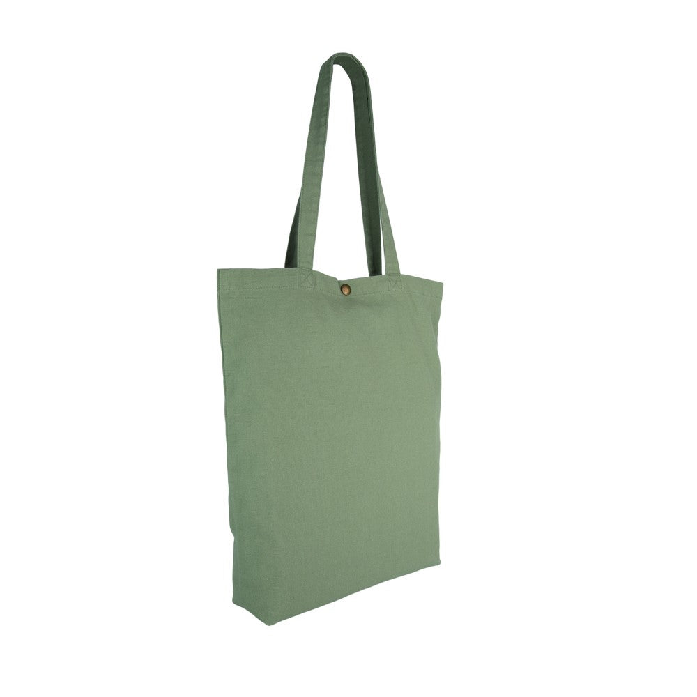Green Clay - Back - Kimood Cotton Washed 13L Tote Bag