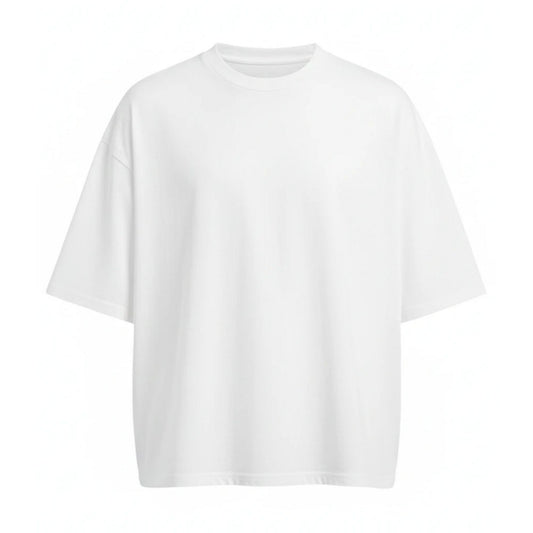 Arctic White - Front - Awdis Mens Boxy Heavyweight Cropped T-Shirt