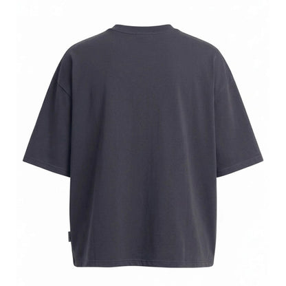 Solid Charcoal - Back - Awdis Mens Boxy Heavyweight Cropped T-Shirt