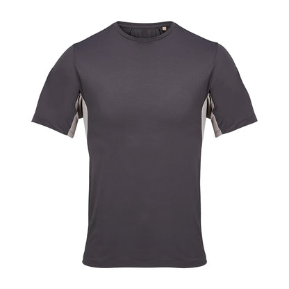 Dark Grey-Light Grey - Front - SOLS Unisex Adult Performance Storm T-Shirt