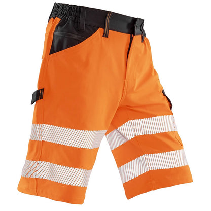 Fluorescent Orange - Side - Result Recycled Mens Dynamic Stretch Shorts