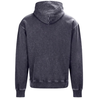 Washed Grey - Back - Awdis Unisex Adult Vintage Washed Hoodie