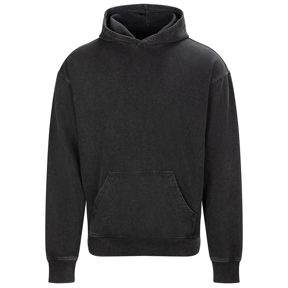 Washed Black - Front - Awdis Unisex Adult Vintage Washed Hoodie