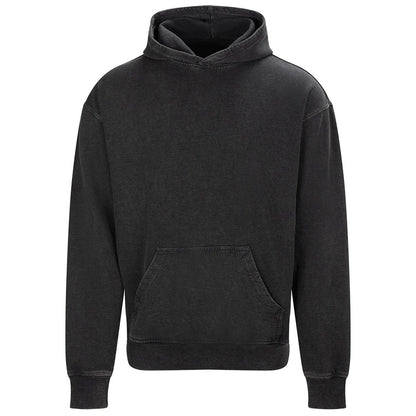 Washed Black - Front - Awdis Unisex Adult Vintage Washed Hoodie