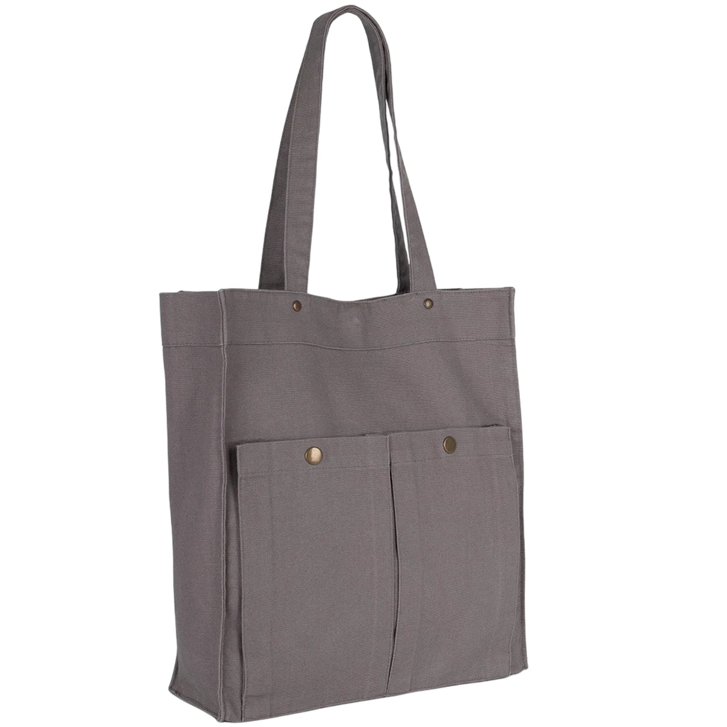 Washed Steeple Grey - Back - Kimood Washed Cotton Tote Bag