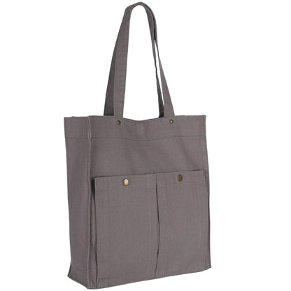 Washed Steeple Grey - Back - Kimood Washed Cotton Tote Bag