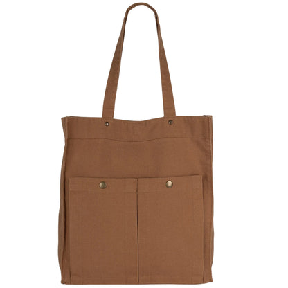 Washed Cinnamon - Front - Kimood Washed Cotton Tote Bag