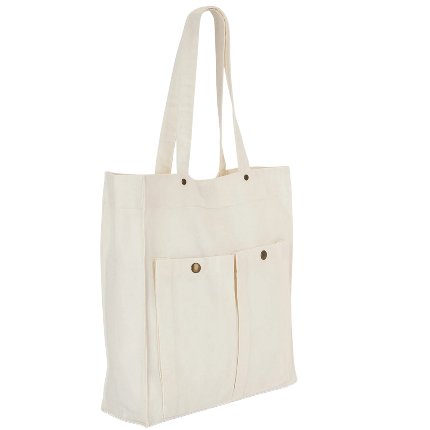 Washed Ivory - Back - Kimood Washed Cotton Tote Bag