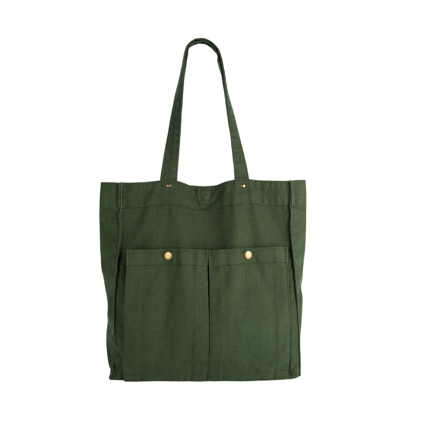 Washed Kombu Green - Front - Kimood Washed Cotton Tote Bag