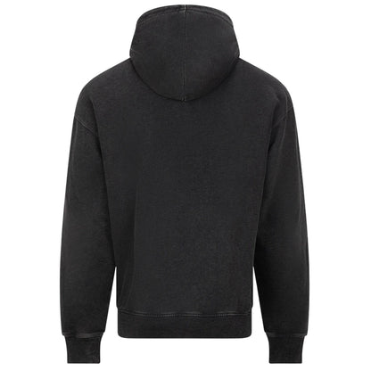 Washed Black - Back - Awdis Mens Vintage Washed Full Zip Hoodie