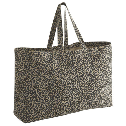 Leopard - Back - Westford Mill Leopard Print Canvas Oversized 35L Tote Bag