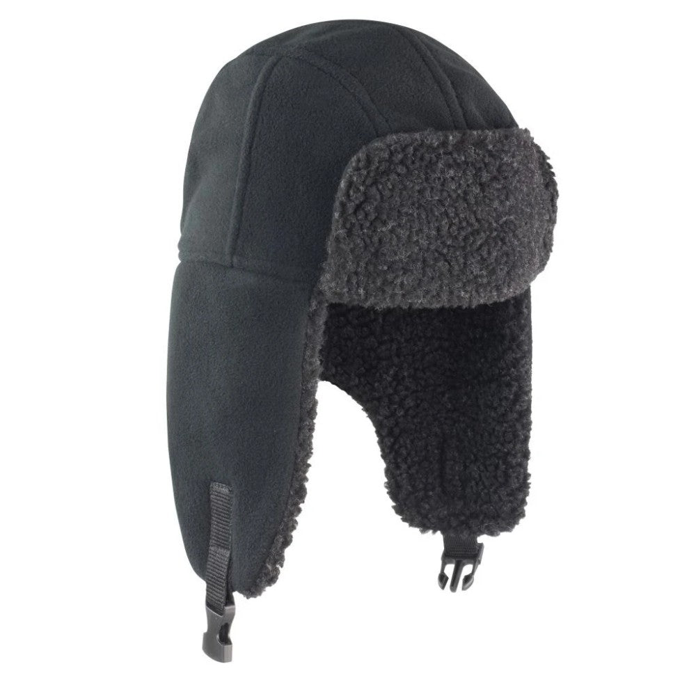 Black - Back - Result Winter Essentials Unisex Adult Bomber Hat