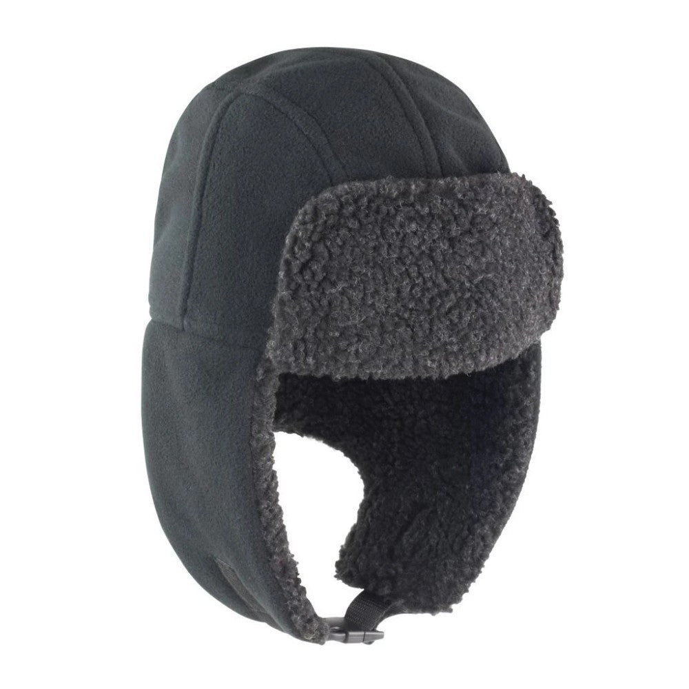 Black - Front - Result Winter Essentials Unisex Adult Bomber Hat