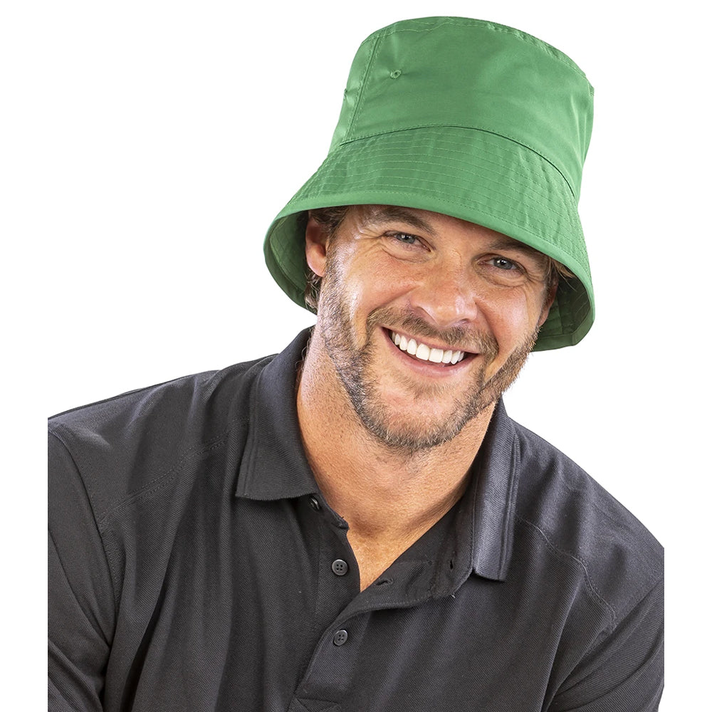 Kelly Green - Back - Result Recycled Unisex Adult Bound Bucket Hat