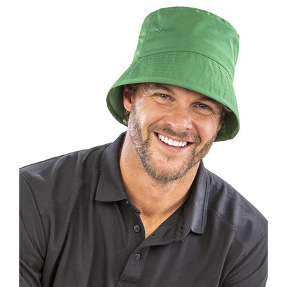 Kelly Green - Back - Result Recycled Unisex Adult Bound Bucket Hat