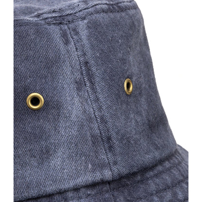 Vintage Denim - Back - Result Headwear Unisex Adult Vintage Cotton Bucket Hat