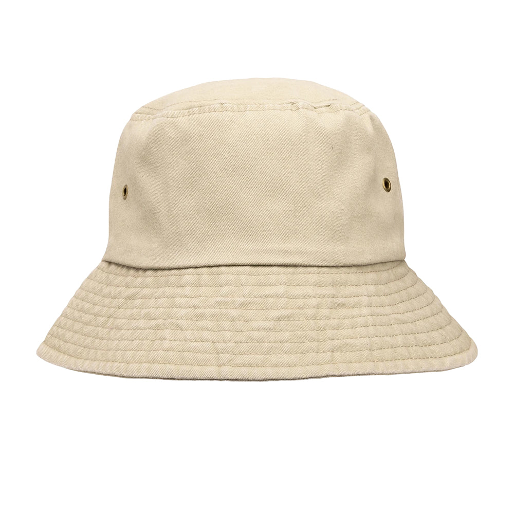 Vintage Stone - Front - Result Headwear Unisex Adult Vintage Cotton Bucket Hat