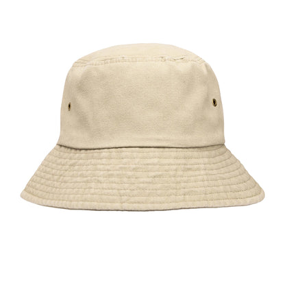 Vintage Stone - Front - Result Headwear Unisex Adult Vintage Cotton Bucket Hat