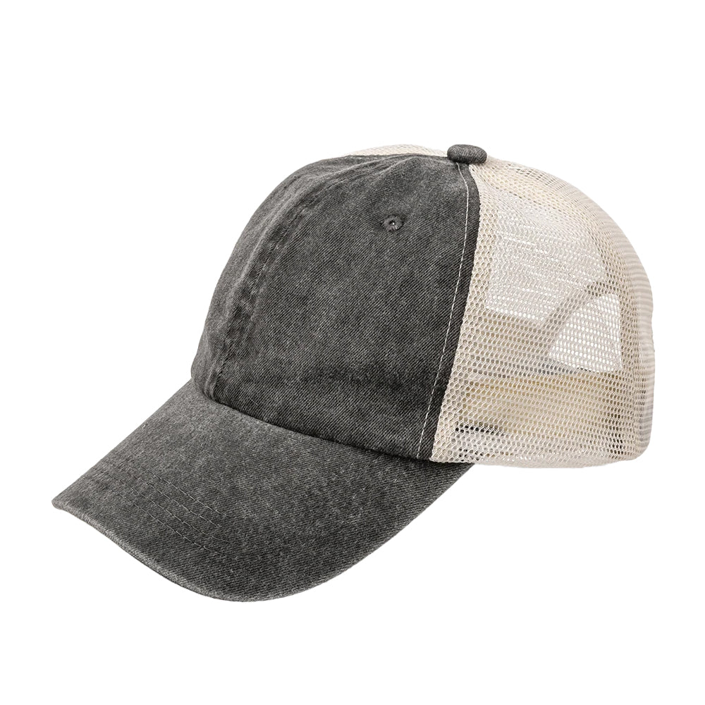 Vintage Black - Back - Result Headwear Unisex Adult Vintage Cap