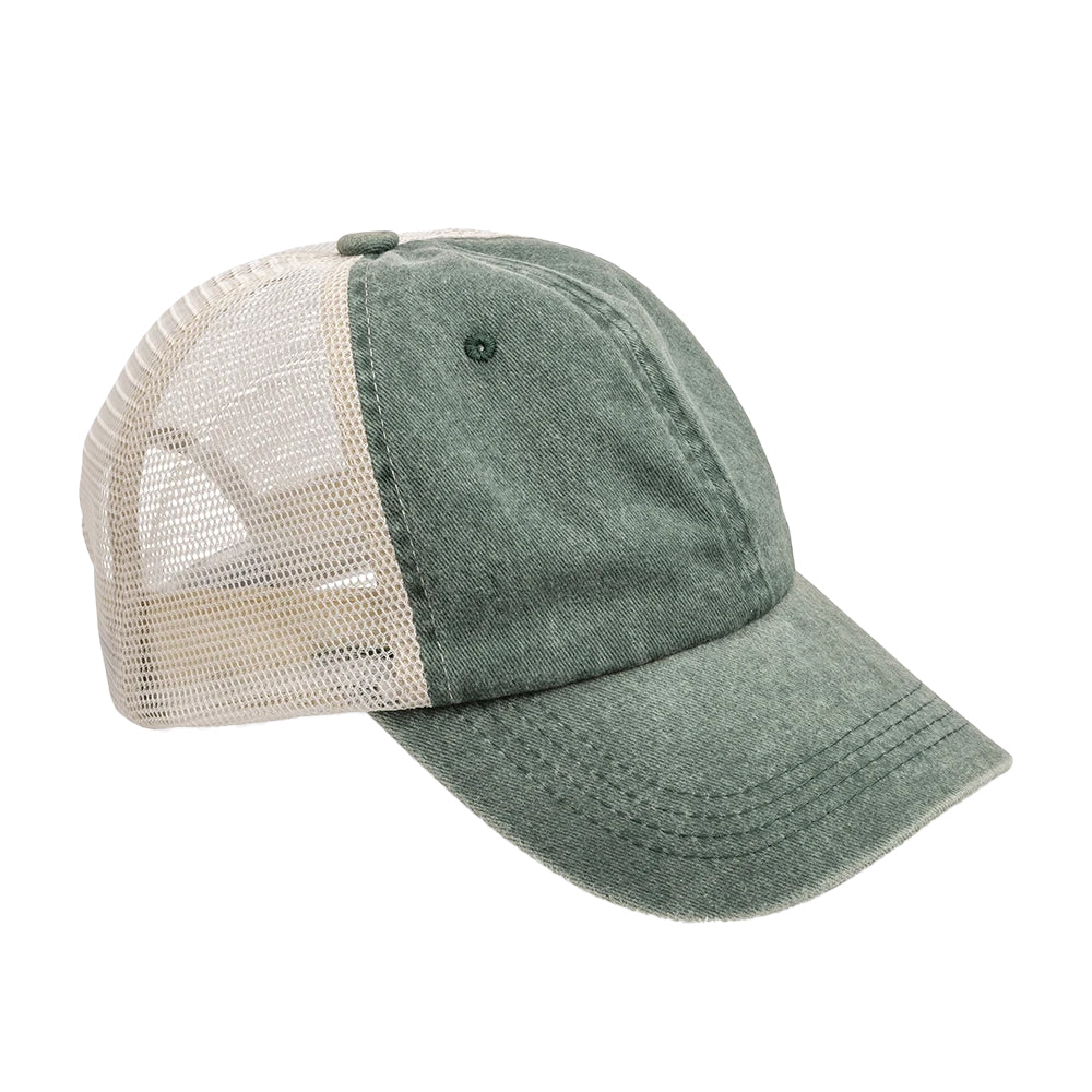 Vintage Bottle Green - Front - Result Headwear Unisex Adult Vintage Cap