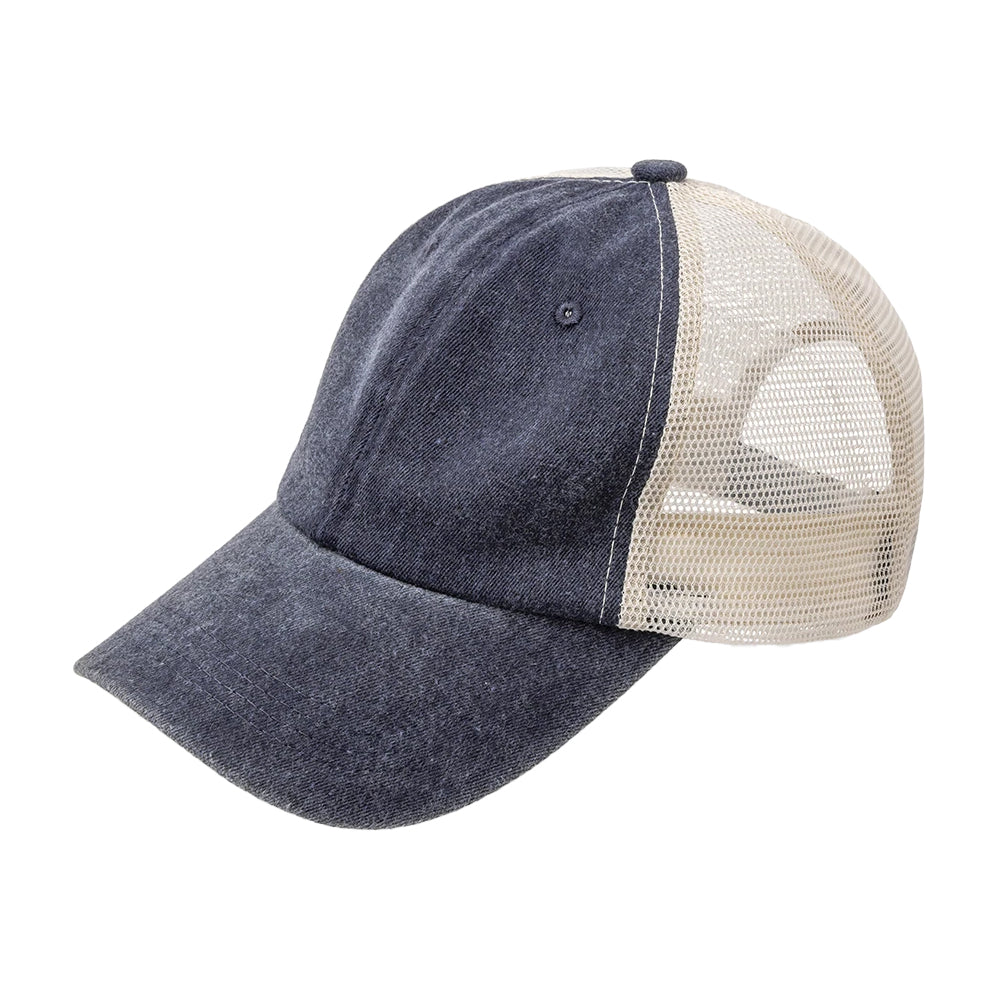 Vintage Denim - Back - Result Headwear Unisex Adult Vintage Cap