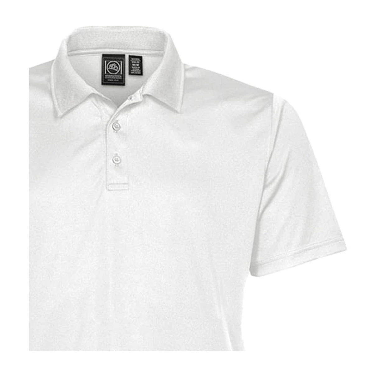 White - Side - Stormtech Mens Eclipse H2X-DRY Polo Shirt