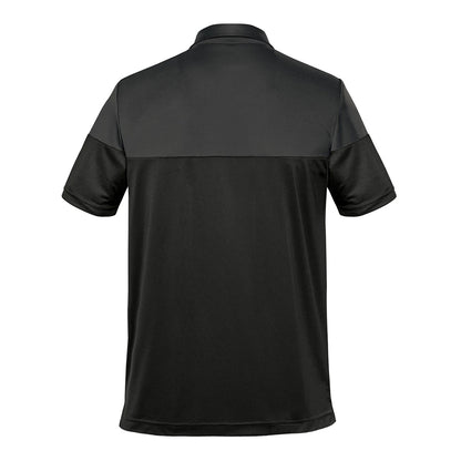 Granite-Black - Back - Stormtech Mens Monterey Two Tone Polo Shirt