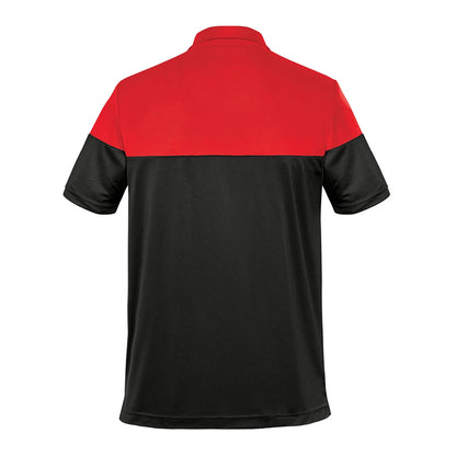 Red-Black - Back - Stormtech Mens Monterey Two Tone Polo Shirt