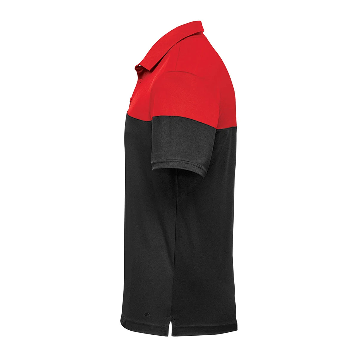 Red-Black - Side - Stormtech Mens Monterey Two Tone Polo Shirt