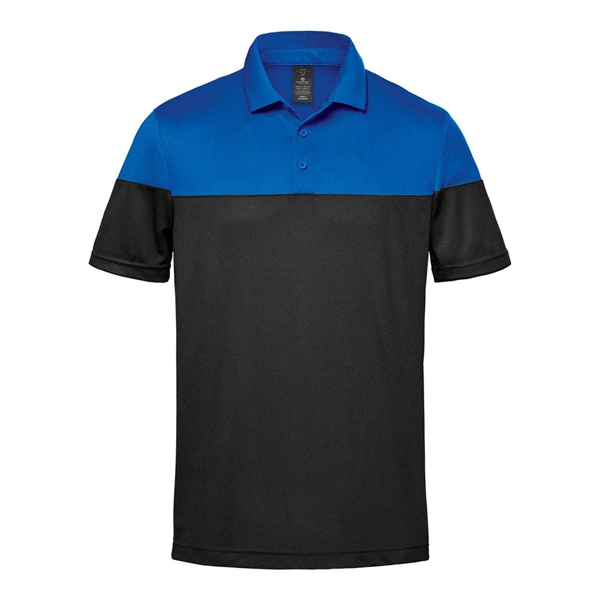 Royal Blue-Black - Front - Stormtech Mens Monterey Two Tone Polo Shirt