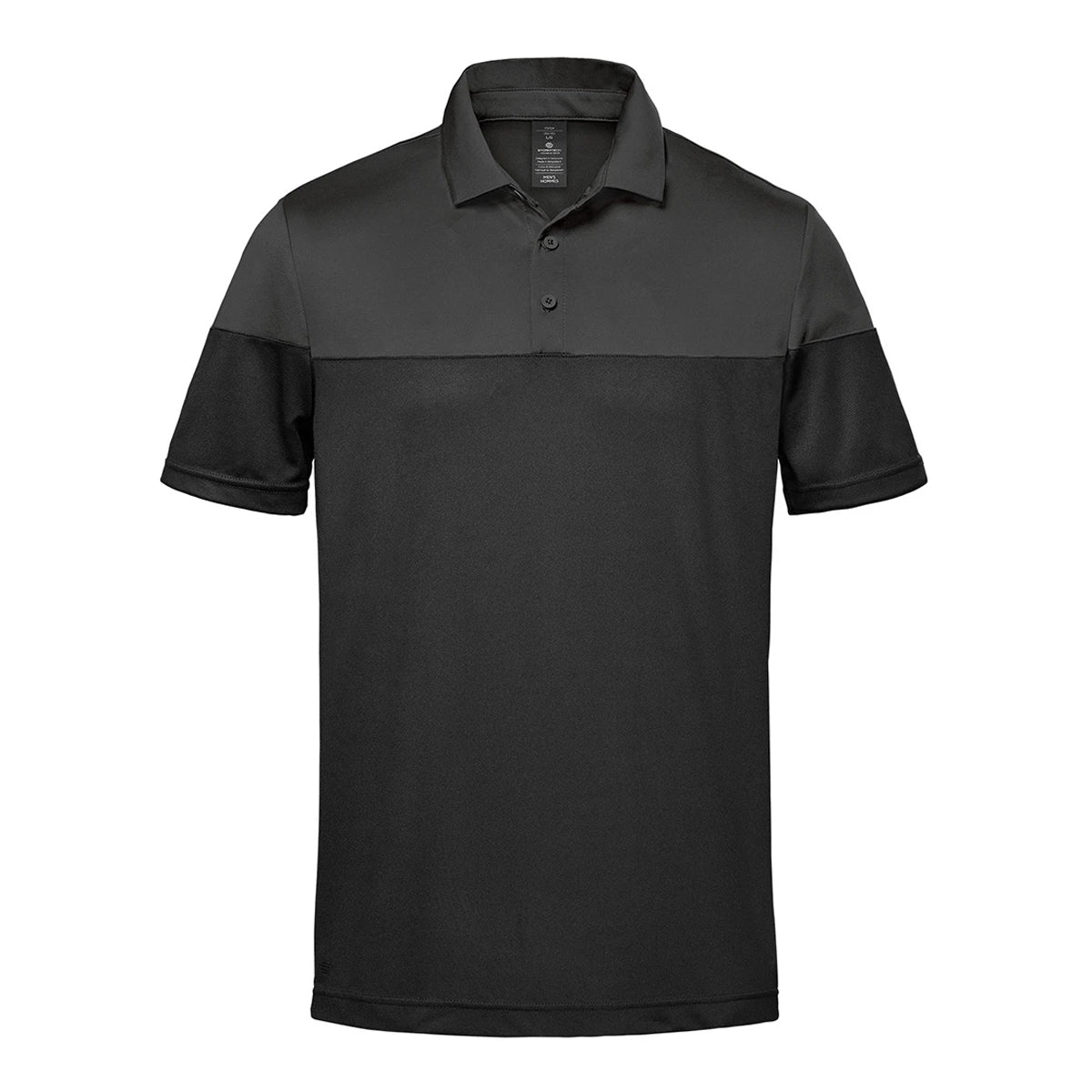 Granite-Black - Front - Stormtech Mens Monterey Two Tone Polo Shirt