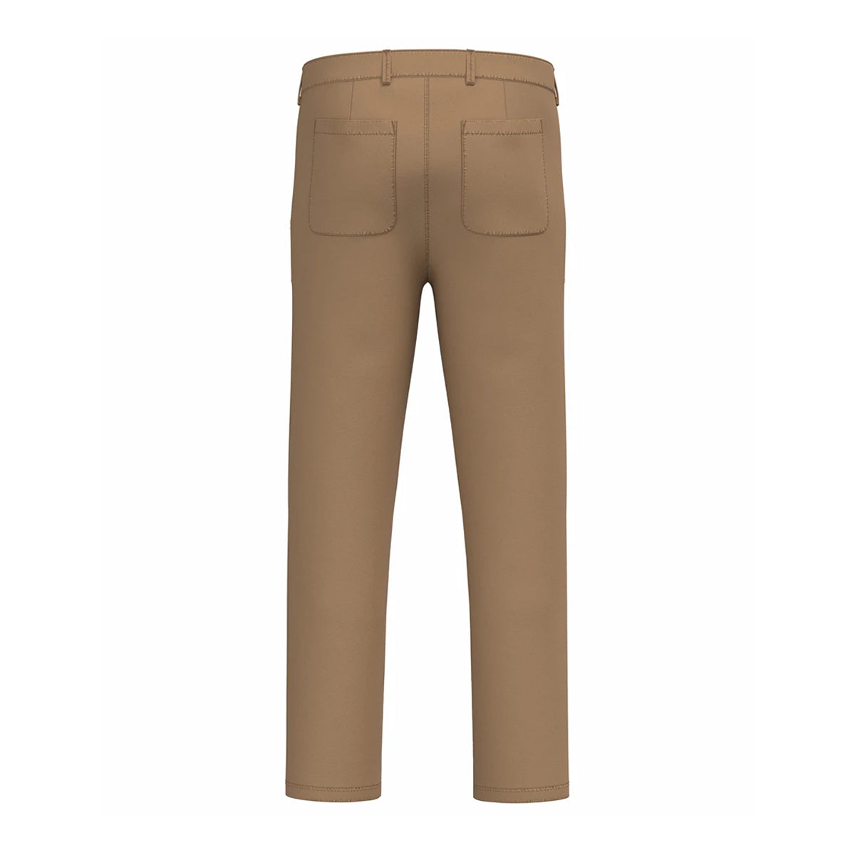 Washed Dark Camel - Back - Native Spirit Mens Washed Trousers