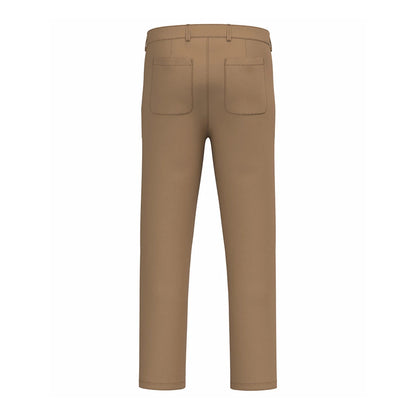 Washed Dark Camel - Back - Native Spirit Mens Washed Trousers