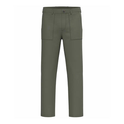 Washed Organic Khaki - Front - Native Spirit Mens Washed Trousers
