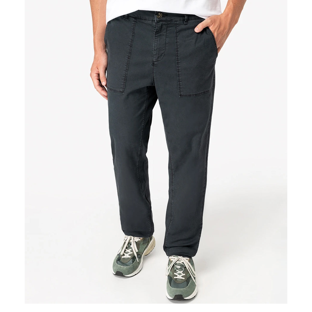 Coal Grey - Lifestyle - Native Spirit Mens Washed Trousers